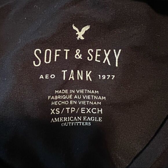 3 for $30! American eagle black soft and sexy tank - Picture 4 of 9